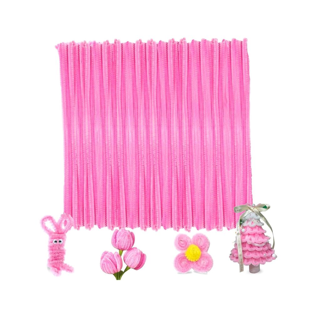 Pipe Cleaners for Crafts – Chenille Stems for DIY Art, (100pcs)