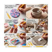 Plastic Ceramic Pottery Tools Set of 8