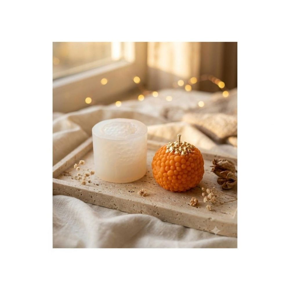 Ladoo Shape Silicone Reusable Silicone Candle Mold