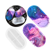 Resin Silicone Oval Capsule Tray Mould, 20.5 X 10.3 cm