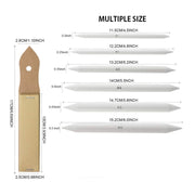Sketching/Shading Kit with Sketching Drawing Pencils (Set of 12)+ Paper Blenders Stump 6pcs + Kneadable Art Eraser 1 + Sand Paper 1 + Pencil Extender