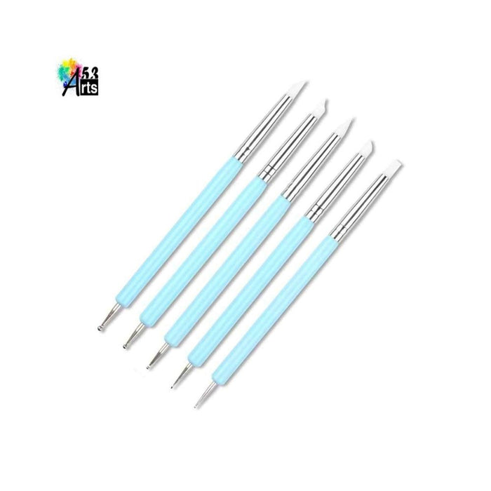 Dual-Head Dotting & Sculpting Tools Set for Nail Art, Clay & DIY Crafts 5 pcs in 1 packet
