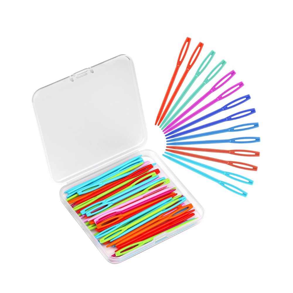 Colorful Plastic Sewing Needles Set (20 Pcs)
