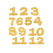 Acrylic Numbers (1 to 12) (Gold)
