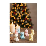 Mini Sitting Teddy Bear Silicone Mold 4-Cavity